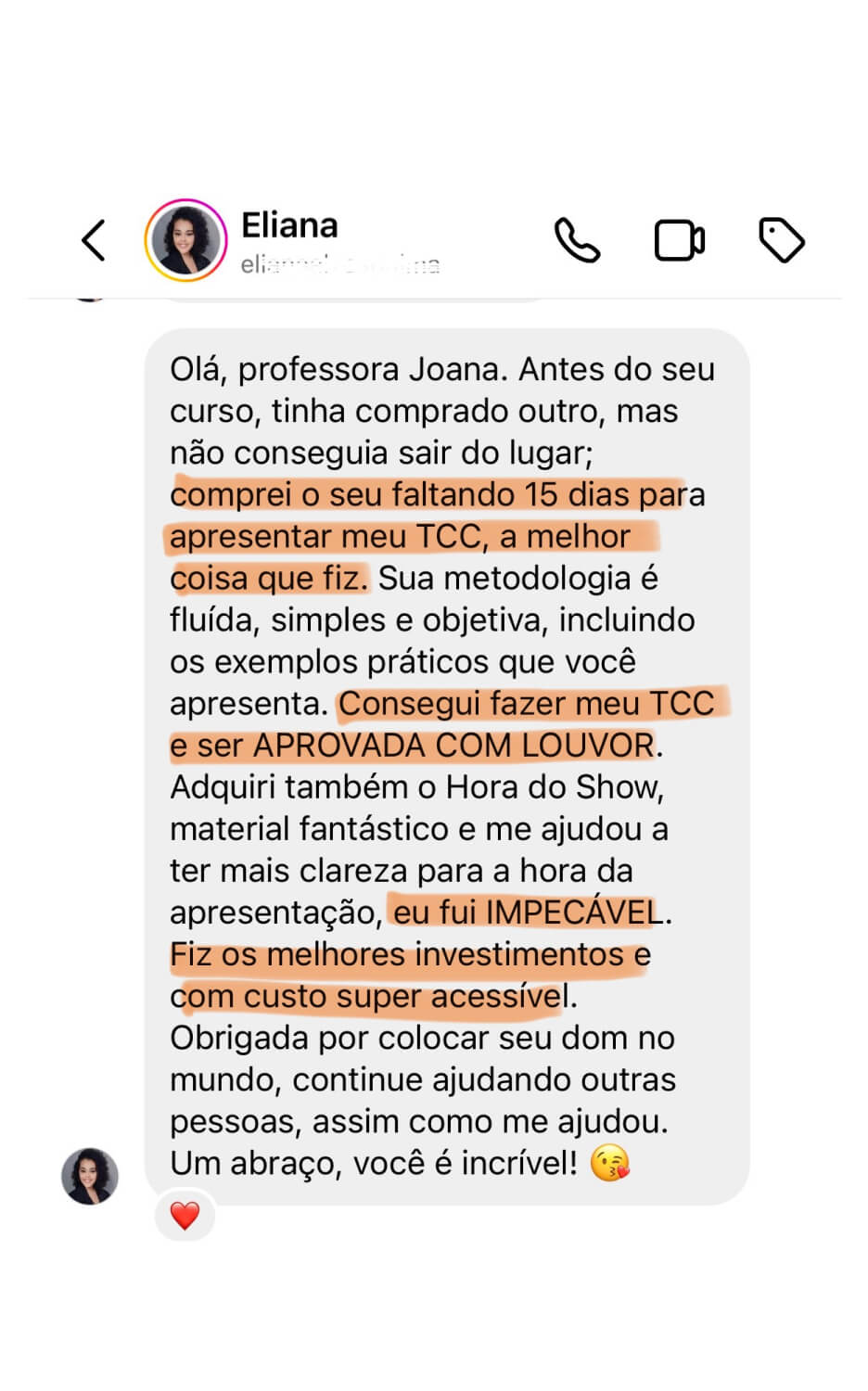 02 - depoimento - tcc em 15 dias com elogio 1