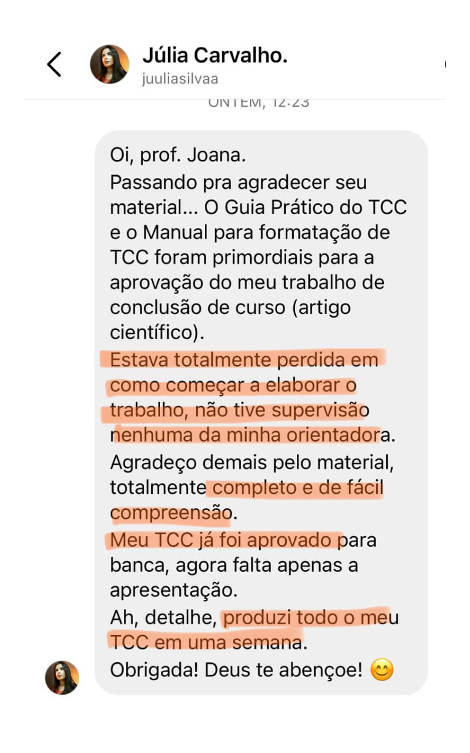 03 - Depoimento - tcc em 7 dias